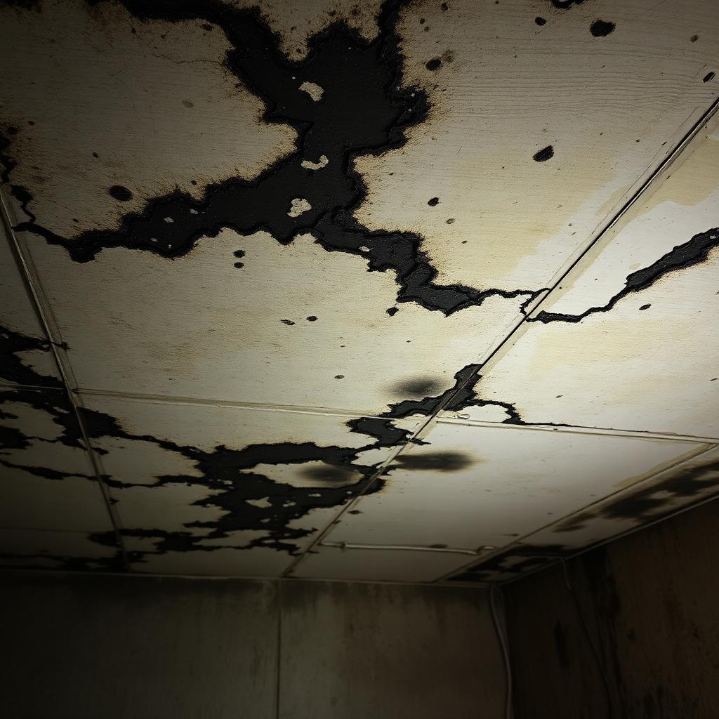 Before - Basement Mold Remediation